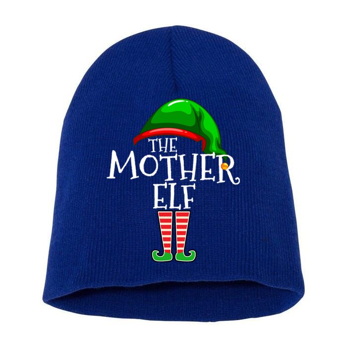 Mother Elf Family Matching Group Christmas Gift Mommy Mom Funny Gift Short Acrylic Beanie