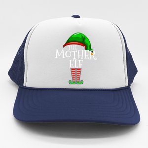 Mother Elf Family Matching Group Christmas Gift Mommy Mom Funny Gift Trucker Hat