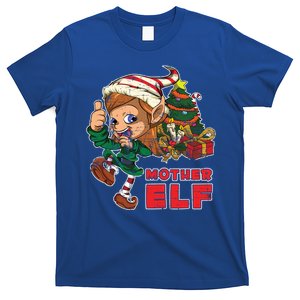 Mother Elf Family Xmas Pajama Mom Gift Mother Gift T-Shirt