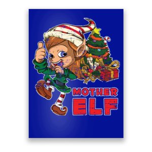 Mother Elf Family Xmas Pajama Mom Gift Mother Gift Poster