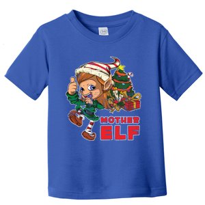 Mother Elf Family Xmas Pajama Mom Gift Mother Gift Toddler T-Shirt