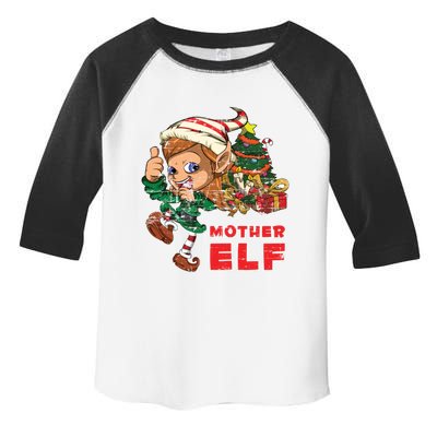 Mother Elf Family Xmas Pajama Mom Gift Mother Gift Toddler Fine Jersey T-Shirt