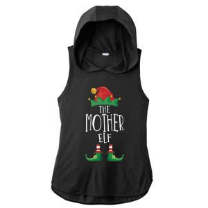 Mother Elf Funny Family Matching Group Christmas Party Elf Gift Ladies PosiCharge Tri-Blend Wicking Draft Hoodie Tank