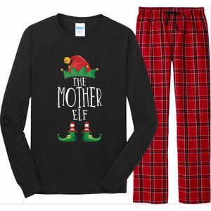 Mother Elf Funny Family Matching Group Christmas Party Elf Gift Long Sleeve Pajama Set