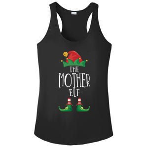 Mother Elf Funny Family Matching Group Christmas Party Elf Gift Ladies PosiCharge Competitor Racerback Tank