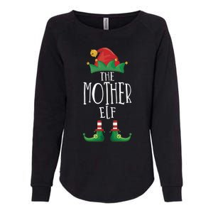 Mother Elf Funny Family Matching Group Christmas Party Elf Gift Womens California Wash Sweatshirt