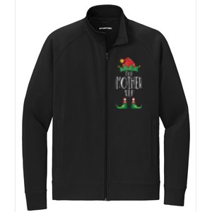 Mother Elf Funny Family Matching Group Christmas Party Elf Gift Stretch Full-Zip Cadet Jacket