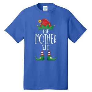 Mother Elf Funny Family Matching Group Christmas Party Elf Gift Tall T-Shirt