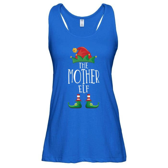 Mother Elf Funny Family Matching Group Christmas Party Elf Gift Ladies Essential Flowy Tank