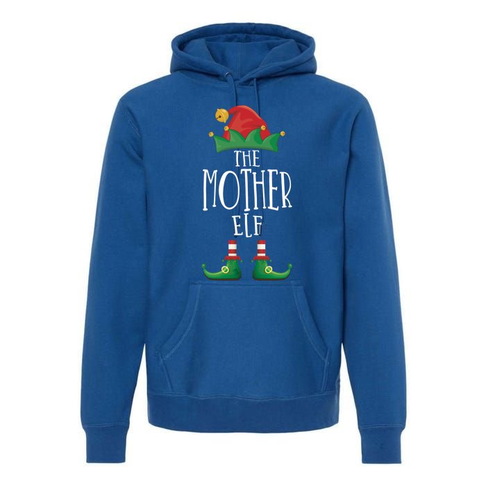 Mother Elf Funny Family Matching Group Christmas Party Elf Gift Premium Hoodie