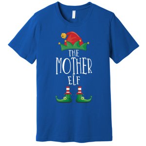 Mother Elf Funny Family Matching Group Christmas Party Elf Gift Premium T-Shirt