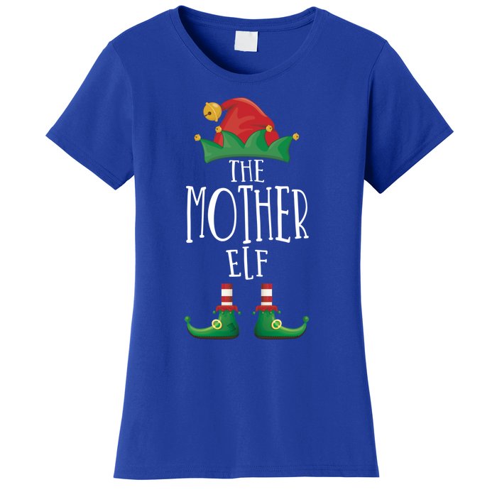 Mother Elf Funny Family Matching Group Christmas Party Elf Gift Women's T-Shirt