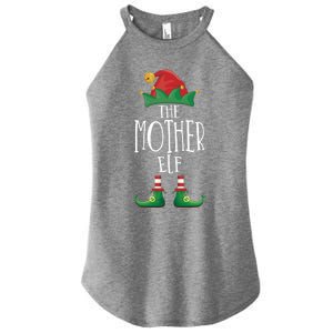 Mother Elf Funny Family Matching Group Christmas Party Elf Gift Women's Perfect Tri Rocker Tank