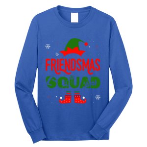 Merry Elf Friendsmas Theme Squad Matching Christmas Funny Gift Long Sleeve Shirt