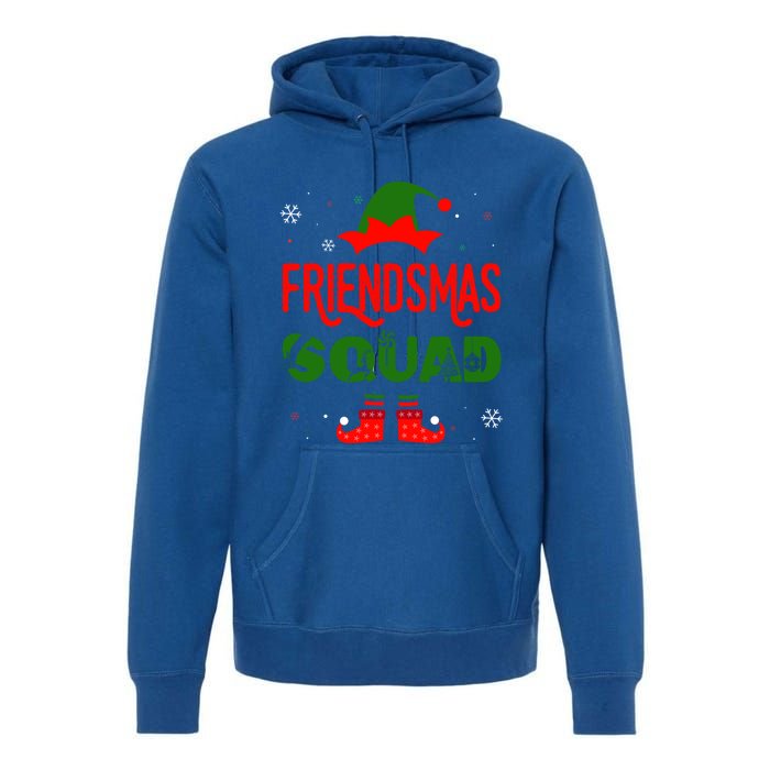 Merry Elf Friendsmas Theme Squad Matching Christmas Funny Gift Premium Hoodie