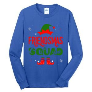 Merry Elf Friendsmas Theme Squad Matching Christmas Funny Gift Tall Long Sleeve T-Shirt