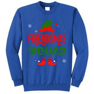 Merry Elf Friendsmas Theme Squad Matching Christmas Funny Gift Tall Sweatshirt