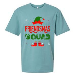 Merry Elf Friendsmas Theme Squad Matching Christmas Funny Gift Sueded Cloud Jersey T-Shirt