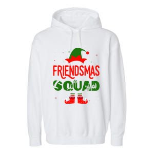 Merry Elf Friendsmas Theme Squad Matching Christmas Funny Gift Garment-Dyed Fleece Hoodie