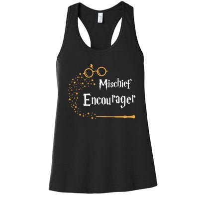 Mischief Encourager Family Mischief Matching Halloween Women's Racerback Tank