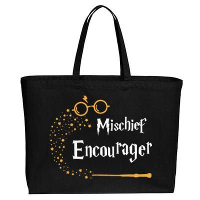 Mischief Encourager Family Mischief Matching Halloween Cotton Canvas Jumbo Tote