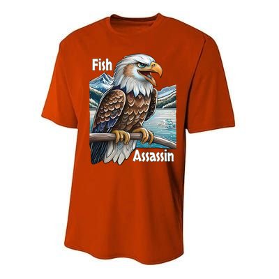 Majestic Eagle Fisher Overlooking A Mountain Lake Cool Gift Performance Sprint T-Shirt