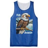 Majestic Eagle Fisher Overlooking A Mountain Lake Cool Gift Mesh Reversible Basketball Jersey Tank