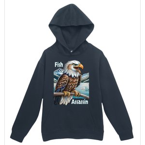 Majestic Eagle Fisher Overlooking A Mountain Lake Cool Gift Urban Pullover Hoodie