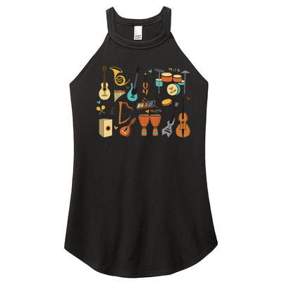 Music Education Funny for Music Teacher Women’s Perfect Tri Rocker Tank