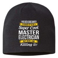 Master Electrician Funny Gift Sustainable Beanie