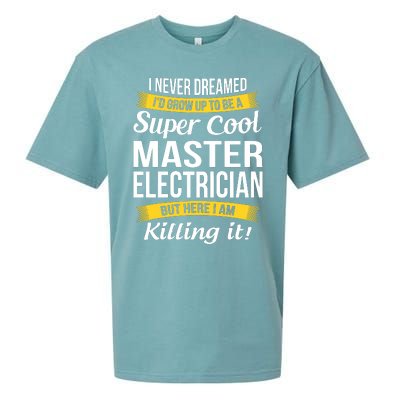 Master Electrician Funny Gift Sueded Cloud Jersey T-Shirt