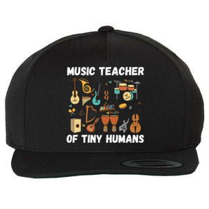 Music Education Funny For Music Teacher Wool Snapback Cap