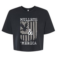 Mullet Eagle Flag Mullets And Merica | Party In The Back Bella+Canvas Jersey Crop Tee