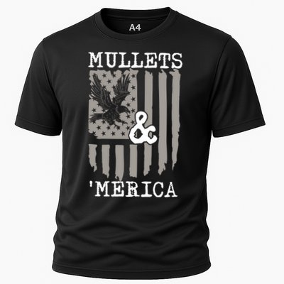 Mullet Eagle Flag Mullets And Merica | Party In The Back Performance Shirt