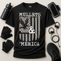 Mullet Eagle Flag Mullets And Merica | Party In The Back Performance Shirt
