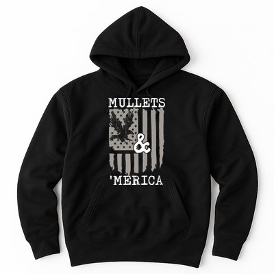 Mullet Eagle Flag Mullets And Merica | Party In The Back Hoodie