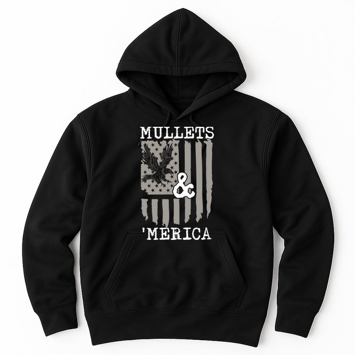 Mullet Eagle Flag Mullets And Merica | Party In The Back Hoodie