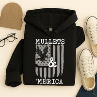 Mullet Eagle Flag Mullets And Merica | Party In The Back Hoodie