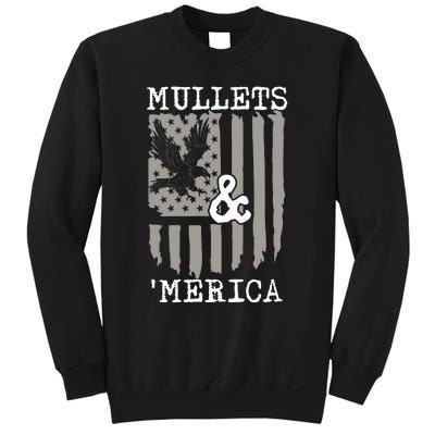 Mullet Eagle Flag Mullets And Merica | Party In The Back Sweatshirt