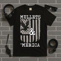 Mullet Eagle Flag Mullets And Merica | Party In The Back T-Shirt