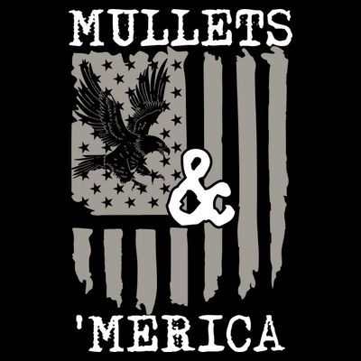 Mullet Eagle Flag Mullets And Merica | Party In The Back T-Shirt