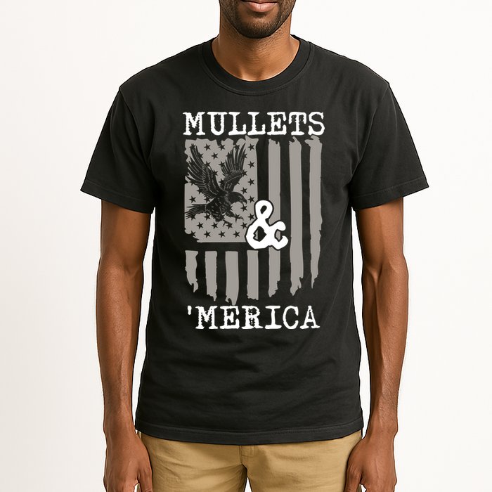 Mullet Eagle Flag Mullets And Merica | Party In The Back Tall T-Shirt
