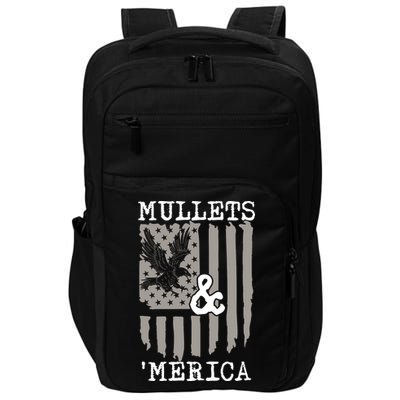 Mullet Eagle Flag Mullets And Merica | Party In The Back Impact Tech Backpack