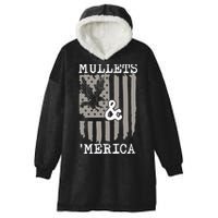 Mullet Eagle Flag Mullets And Merica | Party In The Back Hooded Wearable Blanket