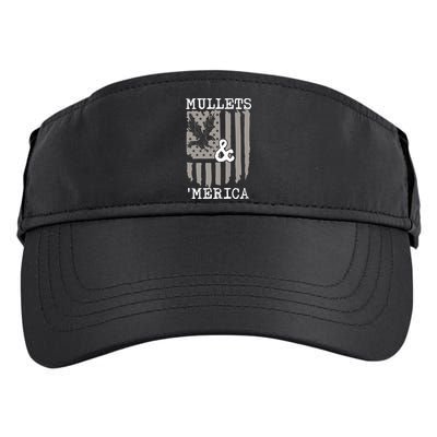 Mullet Eagle Flag Mullets And Merica | Party In The Back Adult Drive Performance Visor