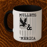 Mullet Eagle Flag Mullets And Merica | Party In The Back Mug