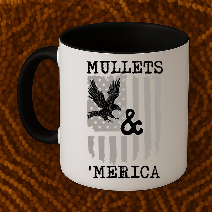 Mullet Eagle Flag Mullets And Merica | Party In The Back Mug