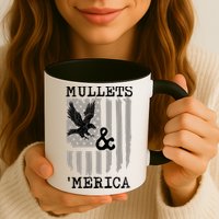 Mullet Eagle Flag Mullets And Merica | Party In The Back Mug