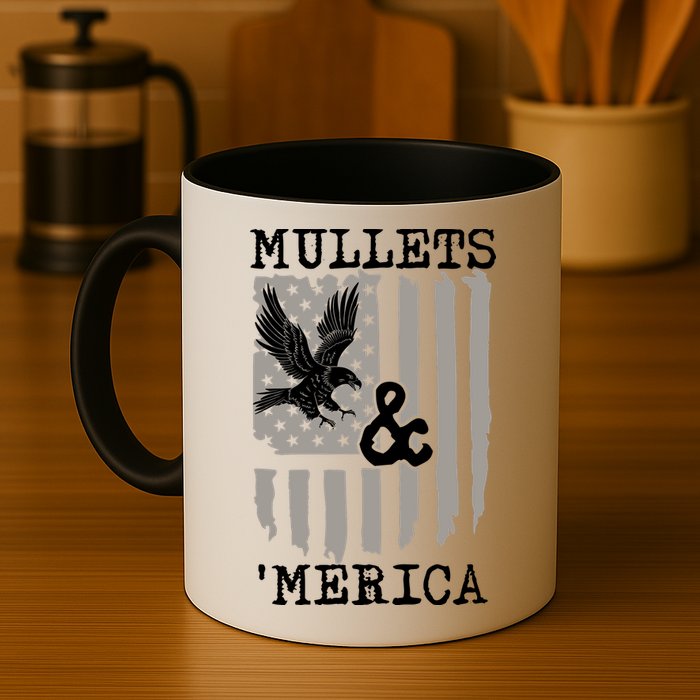 Mullet Eagle Flag Mullets And Merica | Party In The Back Mug