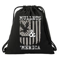 Mullet Eagle Flag Mullets And Merica | Party In The Back Drawstring Bag